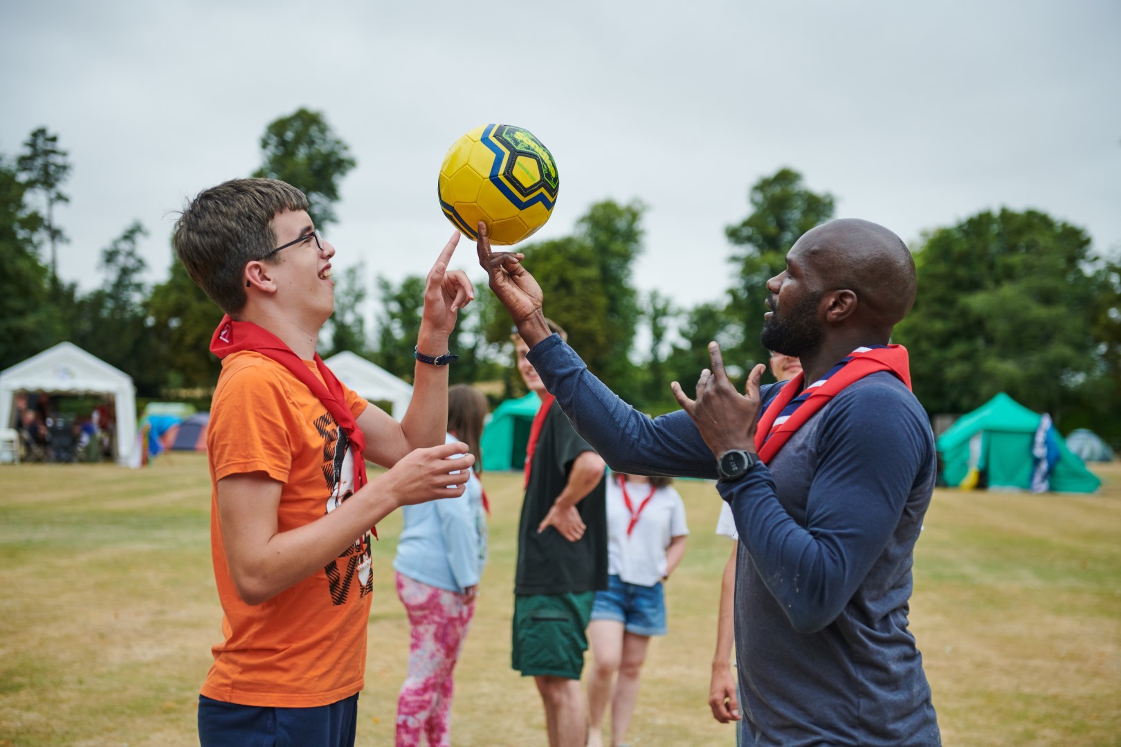 scout-and-dwayne-fields-playing-with-a-ball-jpg